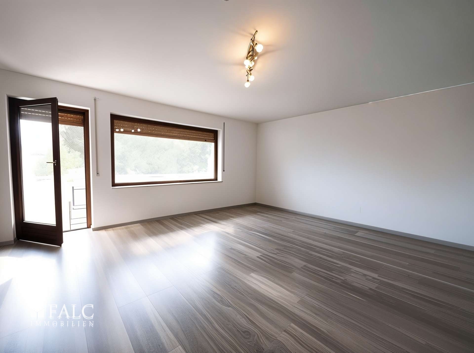 Wohnzimmer (unmöbliert) KI-generiert